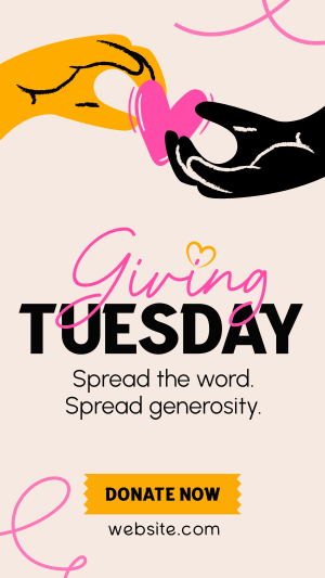 Give back this Giving Tuesday Instagram story Image Preview