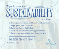 Sustainable Fashion Tips Facebook post Image Preview
