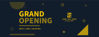 Geometric Shapes Grand Opening Facebook cover Image Preview