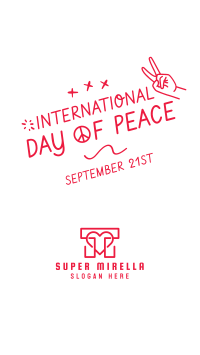 International Day of Peace Scribble Facebook Story Image Preview