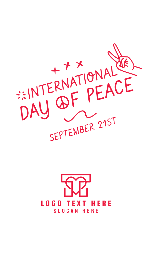 International Day of Peace Scribble Facebook Story Design Image Preview