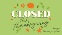 Closed for Thanksgiving Animation Image Preview