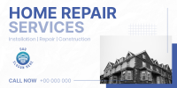 Minimal  Home Repair Service Offer Twitter Post Image Preview