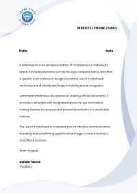 Digital Abstract Waves Letterhead Image Preview