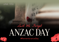 Silhouette Anzac Day Postcard Image Preview