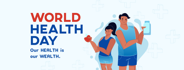 Healthy People Celebrates World Health Day Facebook Cover Design Image Preview