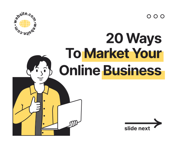Ways to Market Online Business Facebook Post Design Image Preview