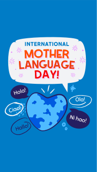 World Mother Language YouTube short Image Preview