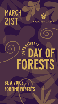 Foliage Day of Forests Facebook Story Design