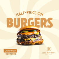 All Hale King Burger Linkedin Post Design