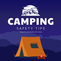 Safety Camping Instagram post Image Preview