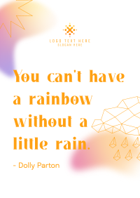 Little Rain Quote Flyer Image Preview