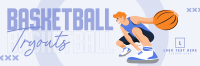 Basketball Tryouts Twitter header (cover) Image Preview