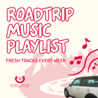 Roadtrip Music Playlist Instagram post Image Preview