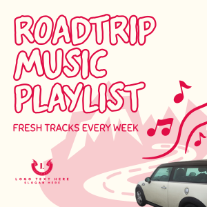 Roadtrip Music Playlist Instagram post Image Preview