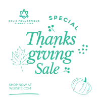 Thanksgiving Sale Instagram post Image Preview