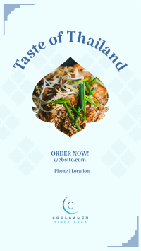Taste of Thailand Facebook Story Design