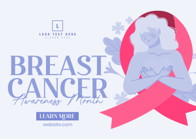 Fighting Breast Cancer Postcard Image Preview