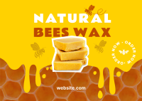 Naturally Made Beeswax Postcard Image Preview