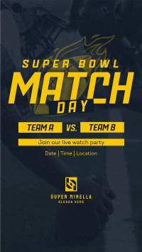 Superbowl Match Day Facebook Story Image Preview