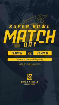 Superbowl Match Day Facebook story Image Preview