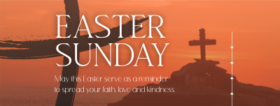 Easter Holy Cross Reminder Facebook cover Image Preview