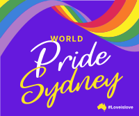 Sydney Pride Flag Facebook Post Design