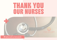 Healthcare Nurses Postcard Design