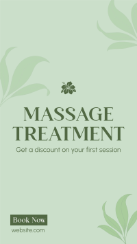 Massage Therapy Service YouTube short Image Preview