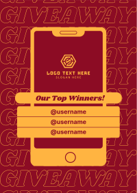 Giveaway Winners Poster Image Preview