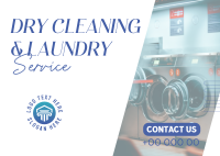 Quality Dry Cleaning Laundry Postcard Image Preview