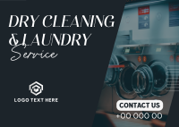 Quality Dry Cleaning Laundry Postcard Image Preview