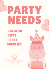 Party Supplies Poster Image Preview