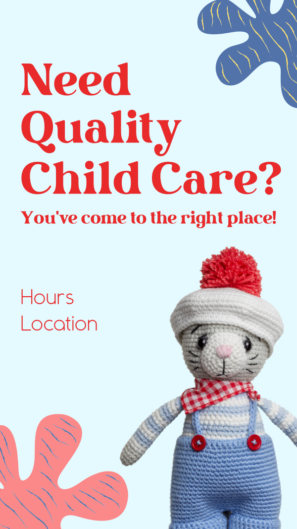 Childcare Service Facebook Story Design