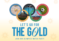 Olympic Watch Party Postcard Image Preview