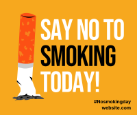No To Smoking Today Facebook post Image Preview