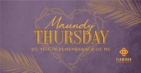 Minimalist Maundy Thursday Facebook ad Image Preview