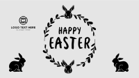 Easter Bunny Wreath Facebook event cover Image Preview