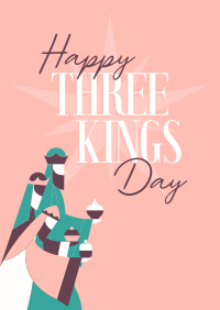 Happy Three Kings Poster Design