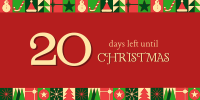 Modern Christmas Countdown Twitter post Image Preview