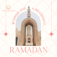 Greeting Ramadan Arch Instagram Post Design