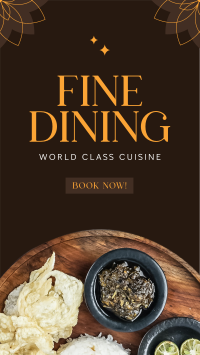 Fine Dining Facebook Story Design