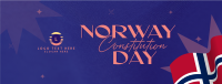 Flag Norway Day Facebook Cover Design