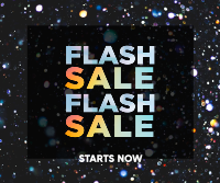 Flash Sale Confetti Facebook post Image Preview