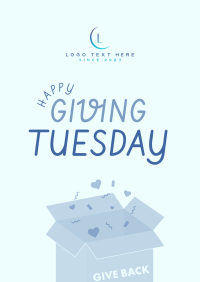 Cute Giving Tuesday Poster Image Preview