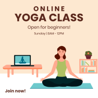 Online Yoga Instagram Post Design