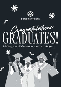 Quirky Fun Graduation Flyer Image Preview