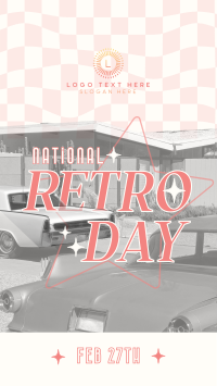National Retro Day YouTube Short Design