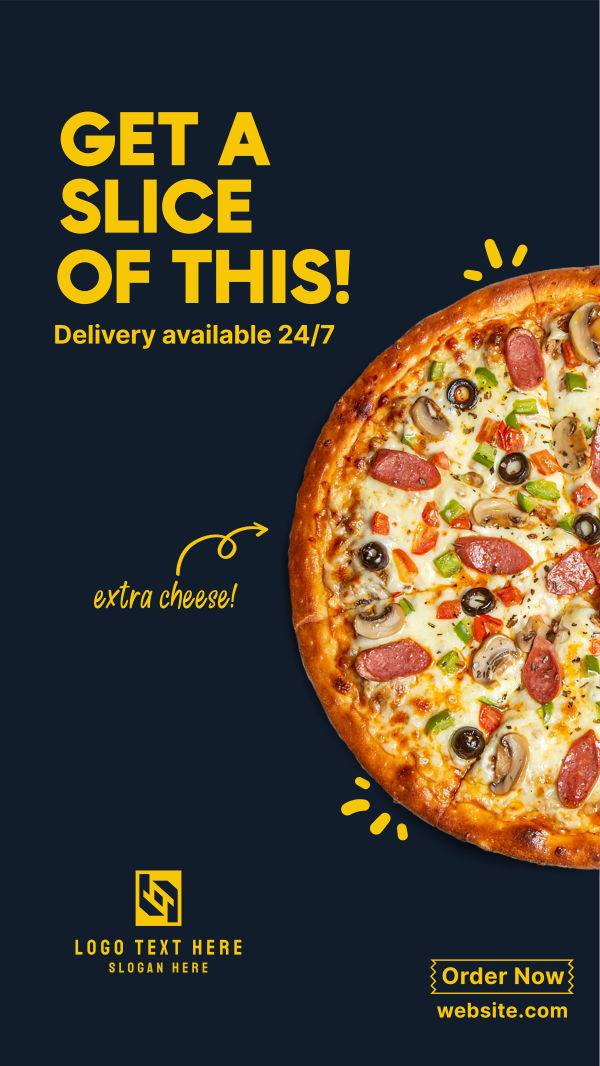 Pizza Slice Instagram Story Design Image Preview