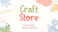 Craft Store Timings Facebook Event Cover Design
